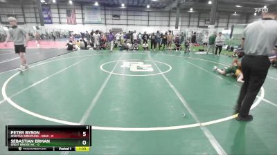 106 lbs Round 1 (4 Team) - Sebastian Erman, GREAT BRIDGE WC vs Peter Byron, INVICTUS WRESTLING - GOLD