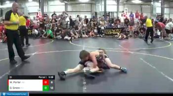 91 lbs Round 2 (6 Team) - Daniel Green, Revival Evil Empire vs Weston Porter, Team Iowa Blue