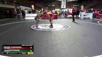 65 lbs 3rd Place Match - Michael Clemmensen, California vs Jonathan McGuire, California