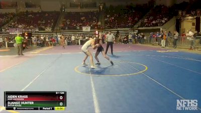 D 1 126 lbs Cons. Round 4 - Django Hunter, Baton Rouge vs Aiden Krass, East Ascension