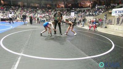 95 lbs 5th Place - Charlie Kay Kennedy, Standfast vs Autumn Belvin, Smith Wrestling Academy