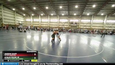 130+ Quarterfinal - Jaxson Saafi, Victory Wrestling vs Hyrum Pauni Jr, Sanderson Wrestling Academy