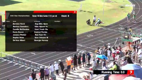 Youth Girls' 100m Hurdles, Prelims 8 - Age 17-18