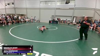 79 lbs Round 2 (6 Team) - Brooklyn Henry, Pennsylvania vs Baylii Rodriguez, South Carolina