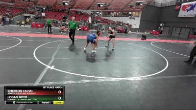 185 lbs 1st Place Match - Emerson Calvo, Askren Wrestling Academy vs Logan Noto, Fond Du Lac Wrestling Club