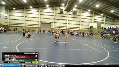 81 lbs Cons. Round 2 - Nash Galey, Flathead Valley Wrestling Club vs Judd Morby, Sanderson Wrestling Academy