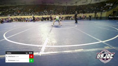 132 lbs Quarterfinal - Gavin Wallace, R.A.W. vs Levi Dicksion, D3 Wrestling Cluib