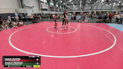 106 lbs Cons. Round 2 - Rogelio Medrano, Lightning Wrestling Club vs Mason Heuring, Amped Wrestling Club