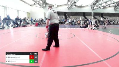 61 lbs Rr Rnd 11 - Christopher Nemcovic, Roundtree Wrestling Academy Blue vs Kramer King, Level Up