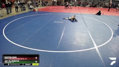 85 lbs Quarterfinal - Ian Villeneuve, Deer River vs Easton King, PEM (Plainview/Elgin/Millville)