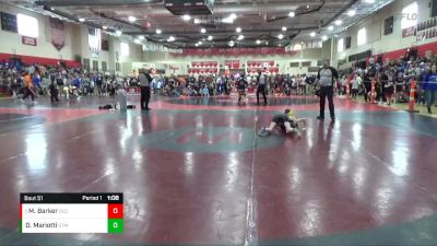 85 lbs Semifinal - Malakai Barker, Osceola vs Dominick Mariotti, STMA