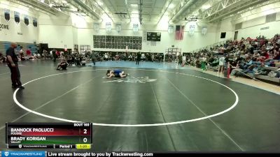 125-128 lbs Round 4 - Bannock Paolucci, Poudre vs Brady Korigan, Valley