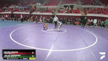 132 lbs 2nd Wrestleback And Semi-finals(16 Team) - Nicuria Brooks, Euless Trinity vs Jaylah Davenport, Arlington Lamar