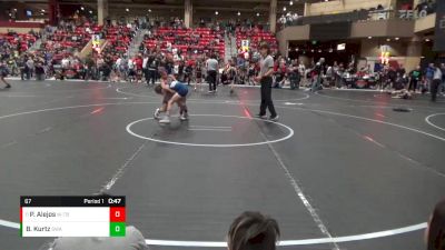 67 lbs Cons. Round 3 - Payton Alejos, WR - Topeka Blue Thunder vs Beckett Kurtz, SlyFox Wrestling Academy