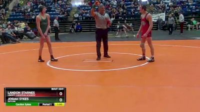 3 - 120 lbs Cons. Semi - Josiah Sykes, Skyline vs Landon Starnes, Liberty Christian Academy