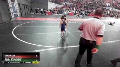 75 lbs Cons. Round 4 - Gavin Schoenoff, Baraboo Youth Wrestling vs Jax Miller, Mollitium Wrestling Club