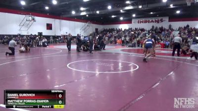 195 lbs Semifinal - Daniel Gurovich, Camarillo vs Matthew Porras-Diamond, Temecula Valley