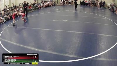 75 lbs Quarterfinals (8 Team) - Ethan Spatz, Nebraska Red vs Macklin Doyle, Iowa USA Red