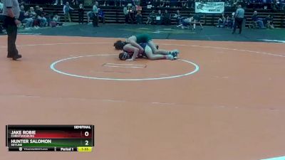 3 - 150 lbs Semifinal - Jake Robie, Christiansburg vs Hunter Salomon, Skyline