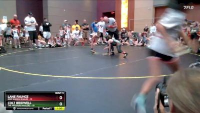 61 lbs Semis & 1st Wrestleback (8 Team) - Colt Bridwell, The Missouri Maulers vs Lane Faunce, East Kansas Eagles