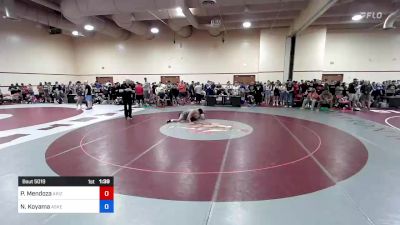 60 kg Rnd Of 128 - Pedro Mendoza, Arizona vs Noah Koyama, Askeo International Mat Club