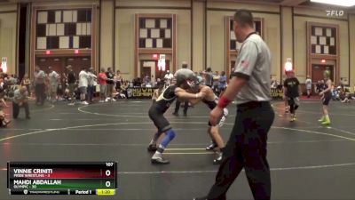 107 lbs Round 2 (6 Team) - Mahdi Abdallah, Olympic vs Vinnie Criniti, Pride Wrestling