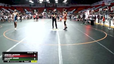 171 lbs Cons. Round 2 - Jericko Jackson, Prairie Heights vs Zachary Knapp, Brighton