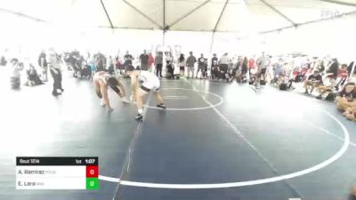 165 lbs Quarterfinal - Ezekiel Lara, Awa vs Alex Ramirez, Pounders WC