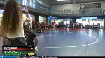 80 lbs Round 1 (10 Team) - Sawyer Decker, Well Trained vs Rj Whorton, Panda Wrestling Academy