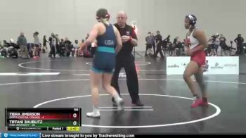 155 lbs Semis & Wb - Tiffani Baublitz, King University vs Tiera Jimerson, North Central College