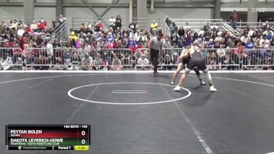 145 lbs Champ. Round 1 - Peytan Bolen, Salina vs Dakota Leverich-Howe, Frontenac Youth Wrestling Club