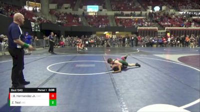 81 lbs 3rd Place Match - Bobby Hernandez Jr., Cody Wrestling Club vs Zachry Teal, Lakeland Wrestling Club