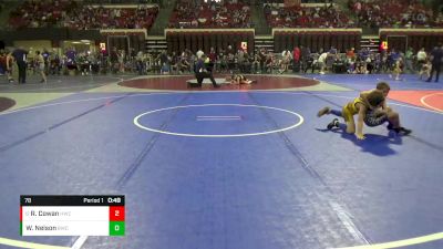 78 lbs Quarterfinal - Rayden Cowan, Havre Wrestling Club vs Westin Nelson, Baker Wrestling Club