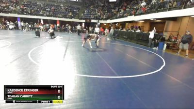 124 lbs Round 3 - Kaedence Etringer, Iowa vs Teagan Carritt, Iowa