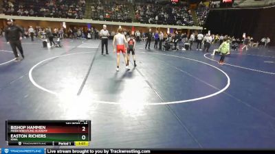 95 lbs Champ. Round 2 - Easton Richers, Iowa vs Bishop Hammen, Moen Wrestling Academy