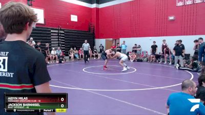 185 lbs Round 5 (6 Team) - Aidyn Milas, Marauder Wrestling Club vs Jackson Barnhisel, Built Different