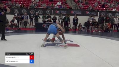 60 kg Cons 4 - Brenden Jorden Agcaoili, Gold Rush Wrestling vs Karson Brown, Ohio