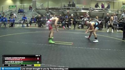 110 lbs Round 5 (6 Team) - Matthew Quigley, Michigan Grappler RTC vs Logan Christopher, Untouchables-Olympia