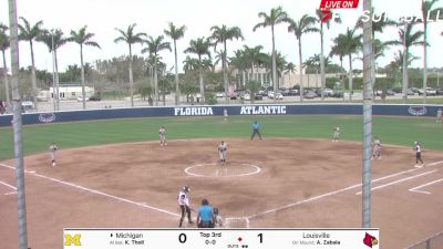 Replay: Michigan Vs. Louisville | FAU Joan Joyce Classic | Feb 17 @ 11 AM