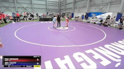 100 lbs Semis & 3rd Wb (16 Team) - Mac Crosson, Iowa vs Ben Takats, Ohio Gray