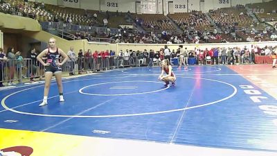 108 lbs Consi Of 8 #2 - Alexis Thompson, McLoud vs Olivia Miller, Harrah