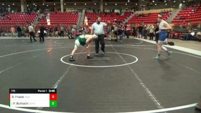 175 lbs Cons. Semi - Preston Burbach, Central City Youth Wrestling vs Roman Fraser, High Ground Wrestling