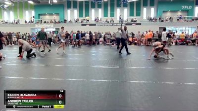 113 lbs Round 2 (4 Team) - Kaiden Olavarria, Bulldog WC vs Andrew Taylor, Eagles WC