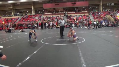 90 lbs Quarterfinal - Hunter Young, Hutchinson vs Bentley Burton, Valley Center Wrestling Club