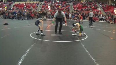 67 lbs Champ. Round 2 - Brooks Blevins, Triumph vs Garrett Detwiler, Pratt Wrestling Club