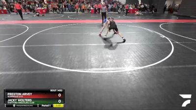 100 lbs Cons. Round 3 - Jacky Wolters, Hartford Wrestling Club vs Preston Arvey, Glenwood City