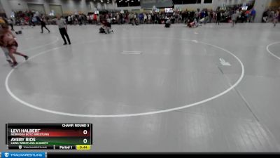 97 lbs Champ. Round 3 - Avery Rios, Lions Wrestling Academy vs Levi Halbert, Nebraska Boyz Wrestling