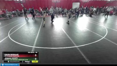 56 lbs Cons. Round 3 - Gavin Boehlke, No Nonsense Wrestling vs Joshua Scott, Crystal Lake Wizards Wrestling Club