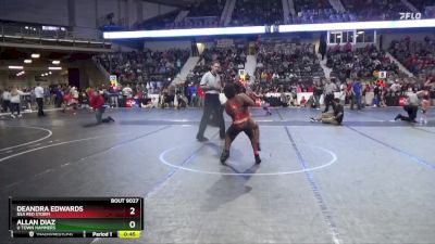 88 lbs Cons. Round 3 - Allan Diaz, U Town Hammers vs DeAndra Edwards, RSA Red Storm