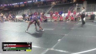 W 200 lbs Round 1 (4 Team) - Taryn Boehmer, Iowa vs Martha Hinneh, Nebraska 2